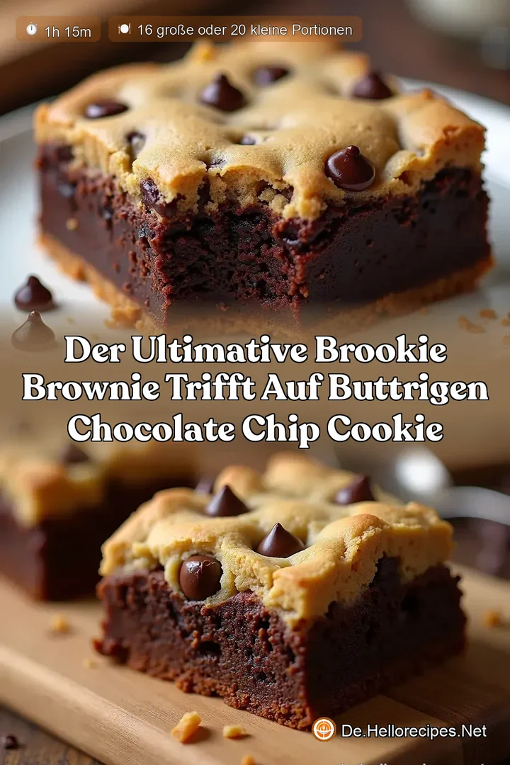 Der ultimative Brookie Brownie trifft auf buttrigen Chocolate Chip Cookie