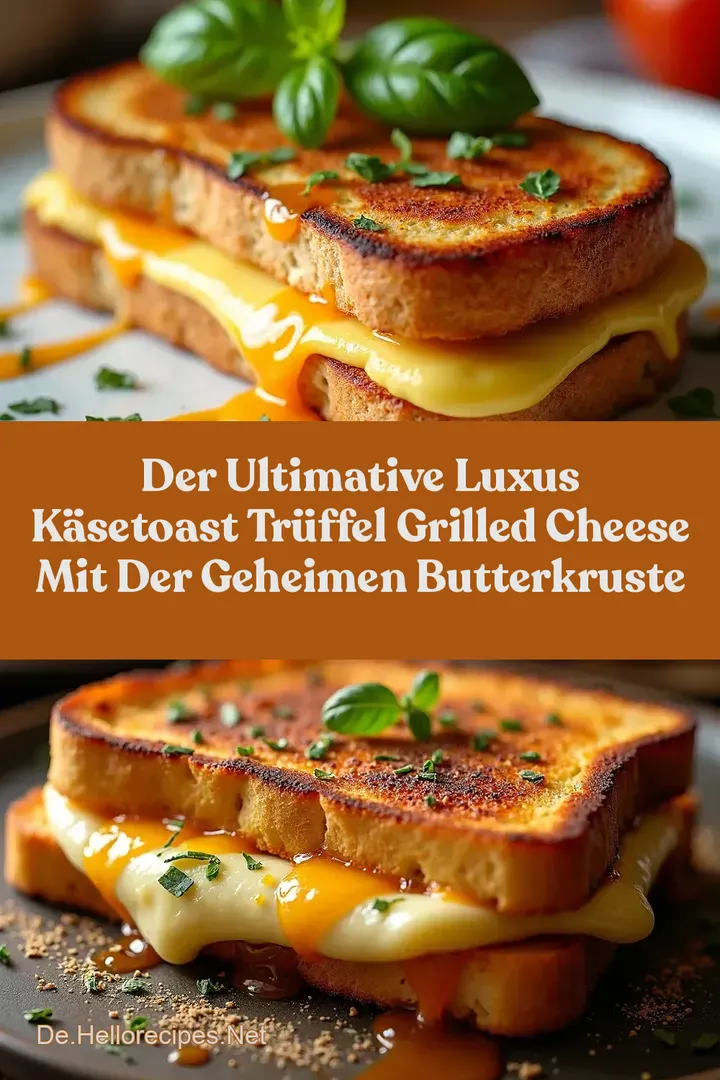 Der ultimative Luxus KäseToast Trüffel Grilled Cheese mit der geheimen ButterKruste