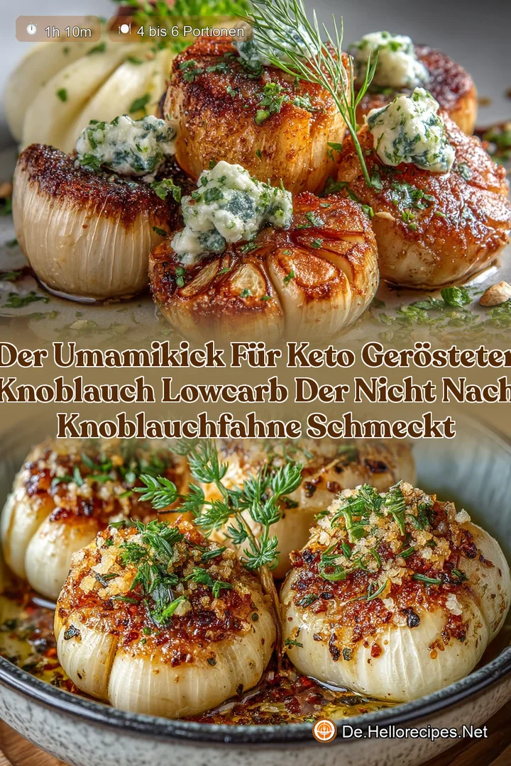 Der UmamiKick für Keto Gerösteter Knoblauch LowCarb der nicht nach Knoblauchfahne schmeckt