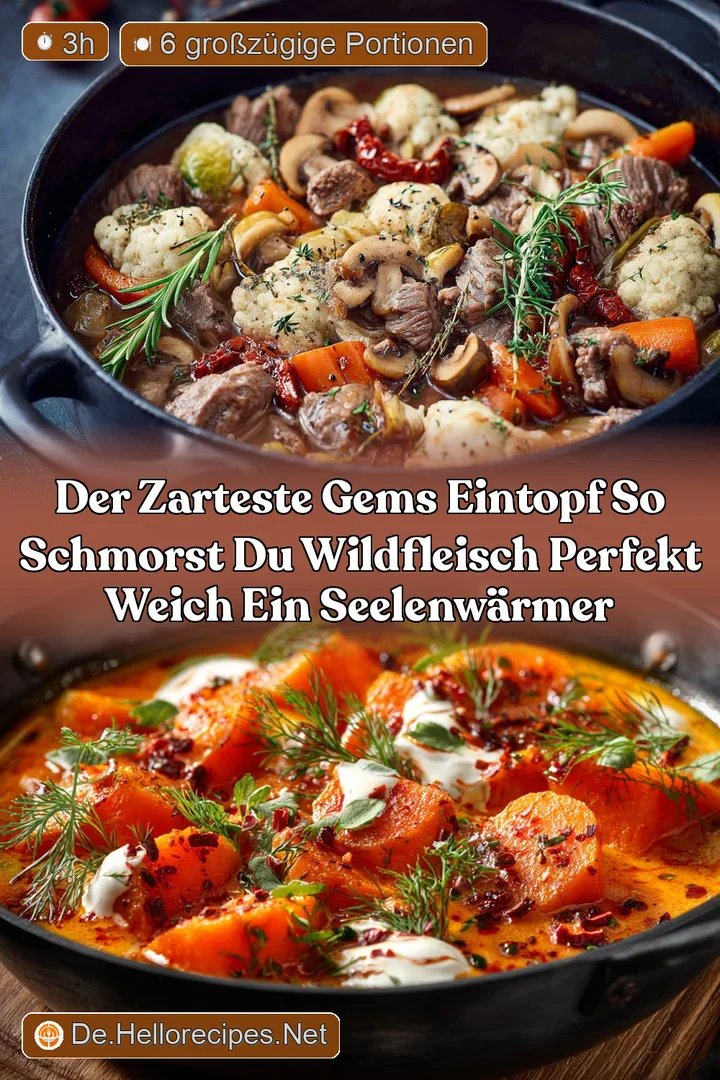 Der zarteste Gems Eintopf So schmorst du Wildfleisch perfekt weich ein Seelenw&auml;rmer