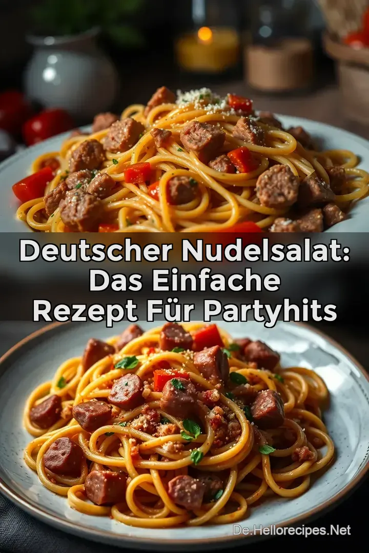 Deutscher Nudelsalat: Das Einfache Rezept für Partyhits