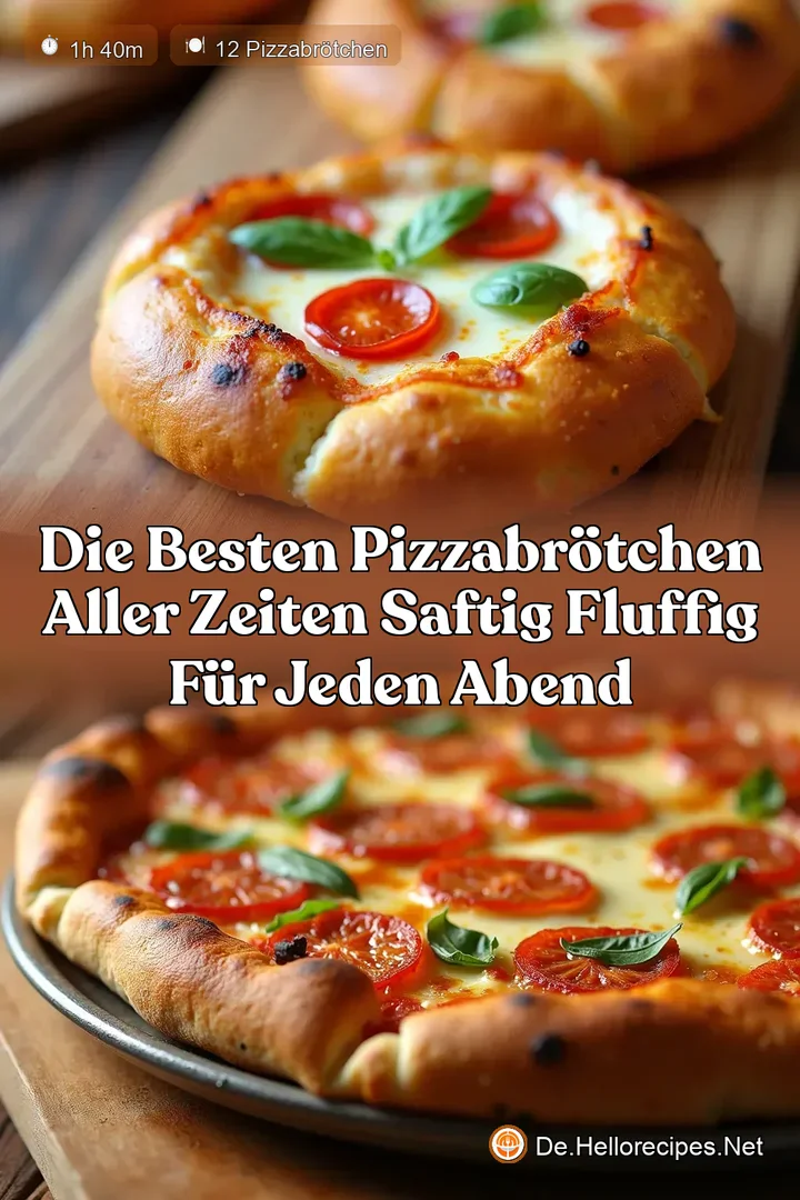 Die besten Pizzabr&ouml;tchen aller Zeiten Saftig Fluffig f&uuml;r jeden Abend