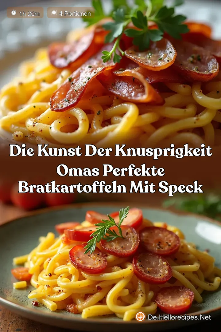 Die Kunst der Knusprigkeit Omas Perfekte Bratkartoffeln mit Speck