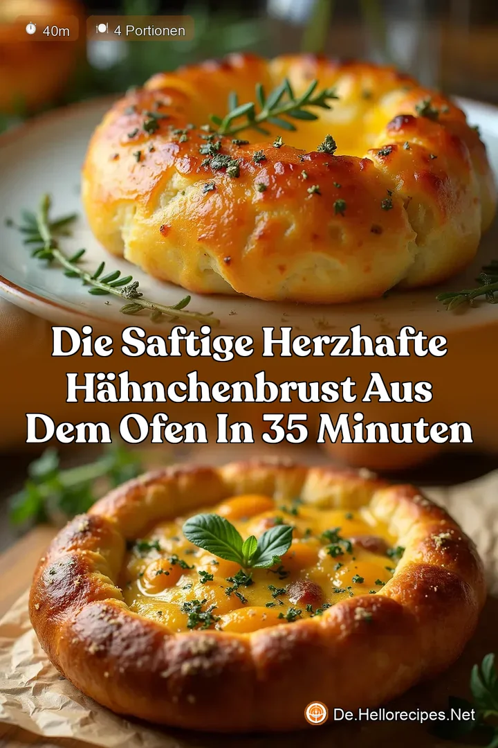 Die Saftige Herzhafte Hähnchenbrust aus dem Ofen in 35 Minuten