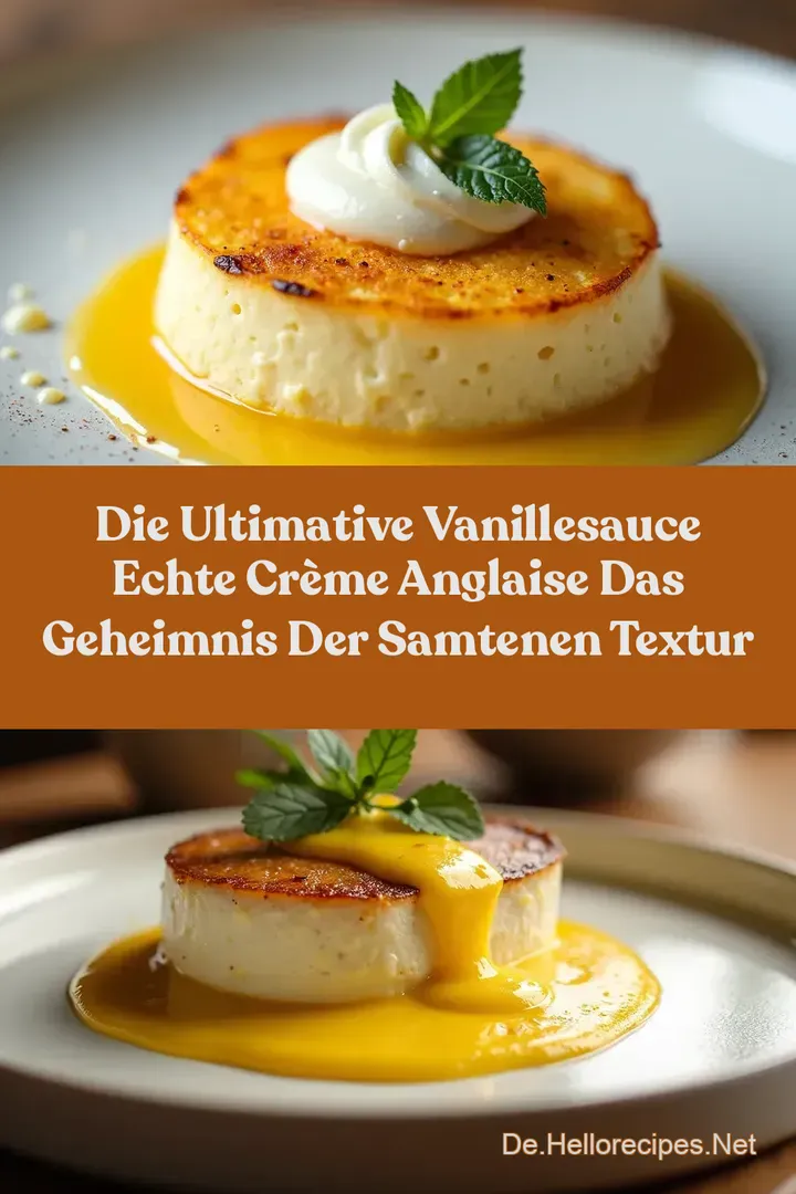 Die Ultimative Vanillesauce Echte Crème Anglaise Das Geheimnis der samtenen Textur