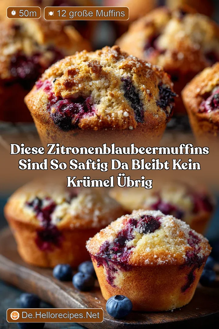 Diese ZitronenBlaubeerMuffins sind so saftig da bleibt kein Kr&uuml;mel &uuml;brig