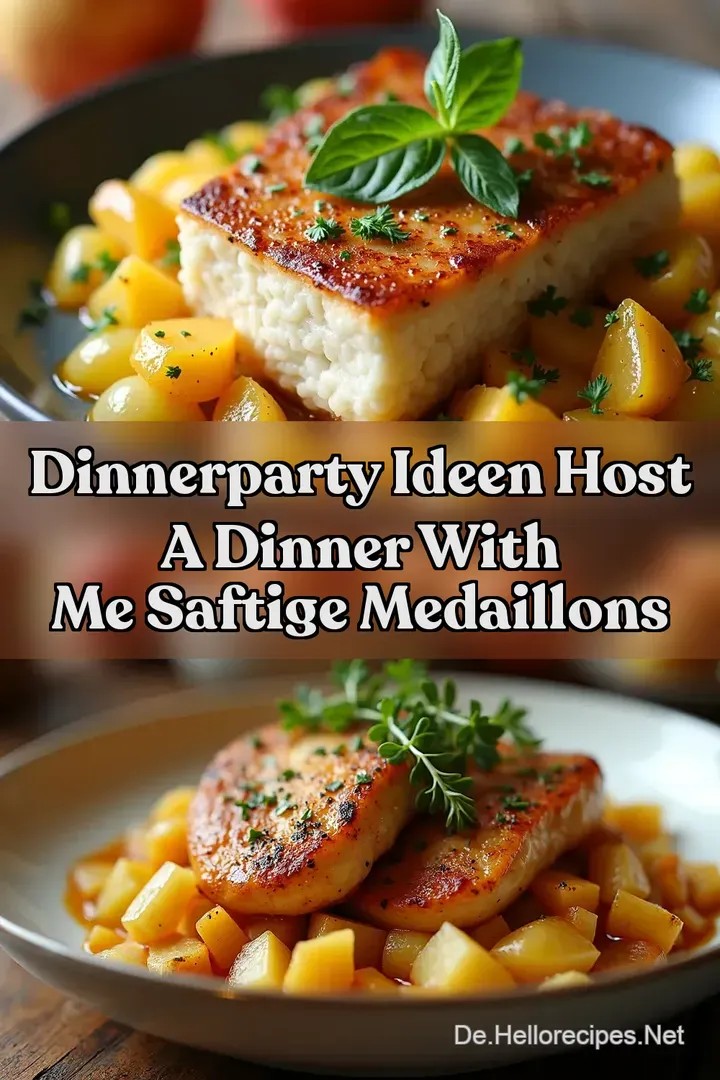 Dinnerparty Ideen Host a dinner with me Saftige Medaillons