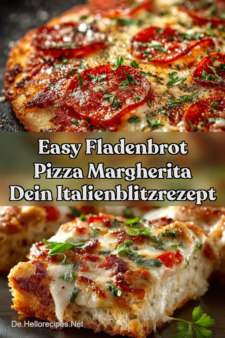 Easy Fladenbrot Pizza Margherita Dein ItalienBlitzrezept