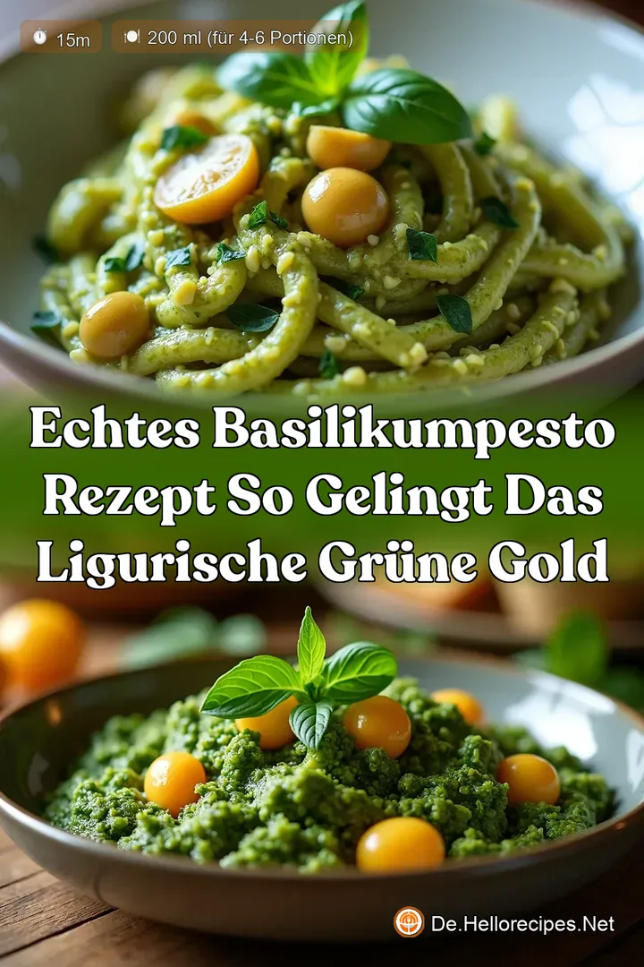 Echtes Basilikumpesto Rezept So gelingt das ligurische Grüne Gold