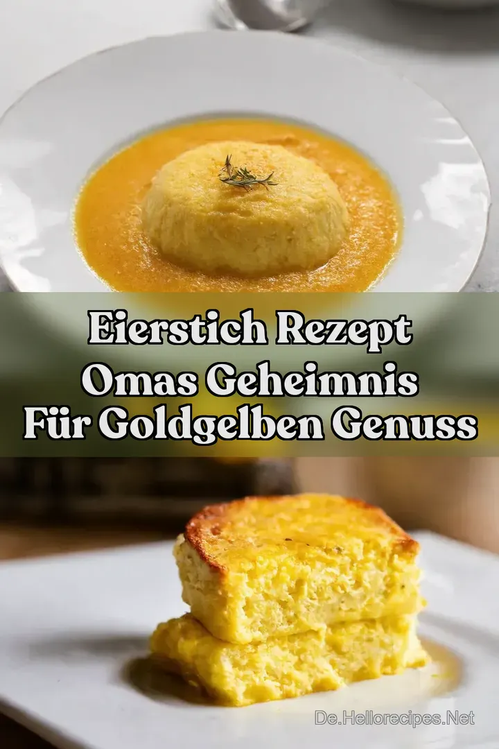 Eierstich Rezept Omas Geheimnis f&uuml;r Goldgelben Genuss