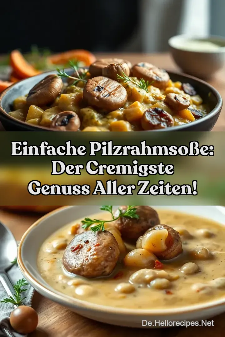 Einfache Pilzrahmsoße: Der cremigste Genuss aller Zeiten!