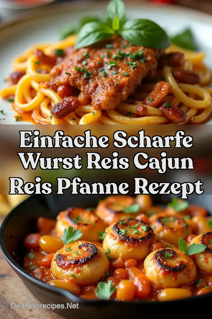 Einfache Scharfe Wurst Reis Cajun Reis Pfanne Rezept