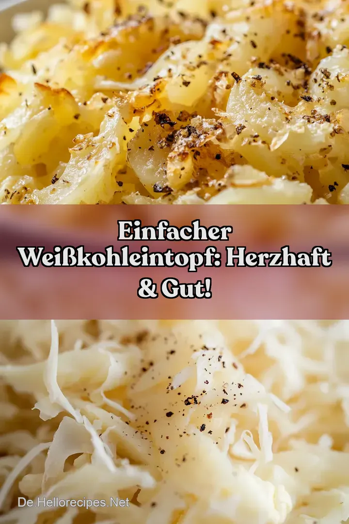 Einfacher Weißkohleintopf: Herzhaft &amp Gut!