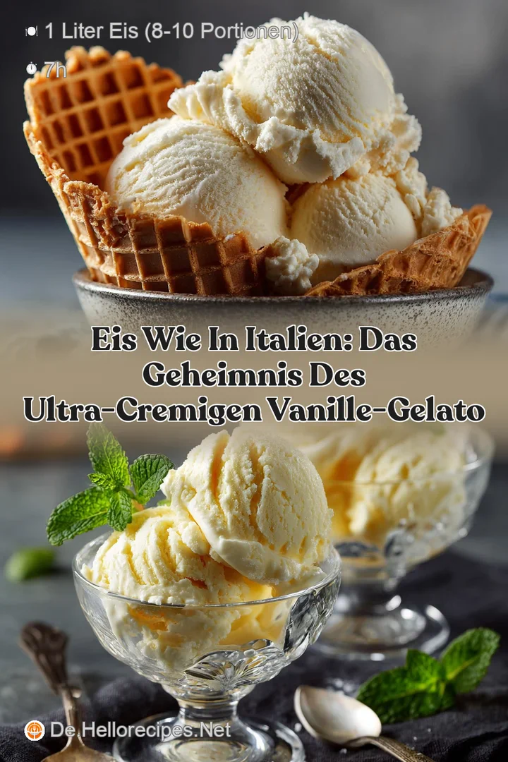 Eis wie in Italien: Das Geheimnis des ultra-cremigen Vanille-Gelato