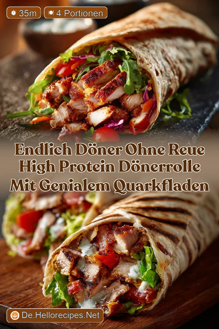 Endlich D&ouml;ner ohne Reue High Protein D&ouml;nerrolle mit genialem QuarkFladen