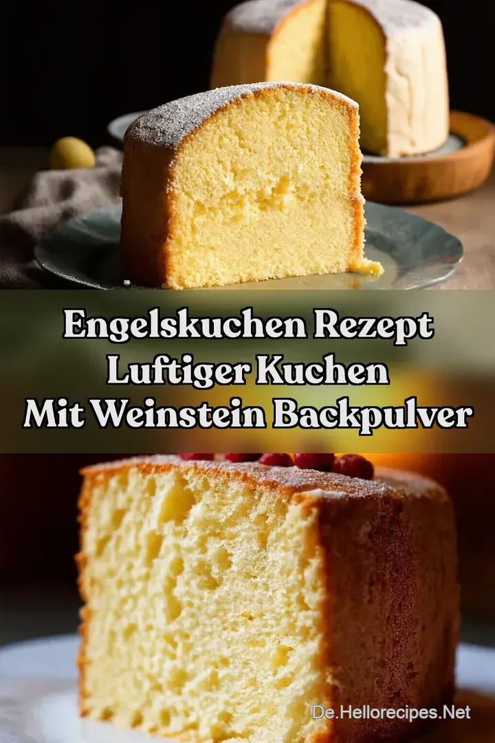 Engelskuchen Rezept Luftiger Kuchen mit Weinstein Backpulver