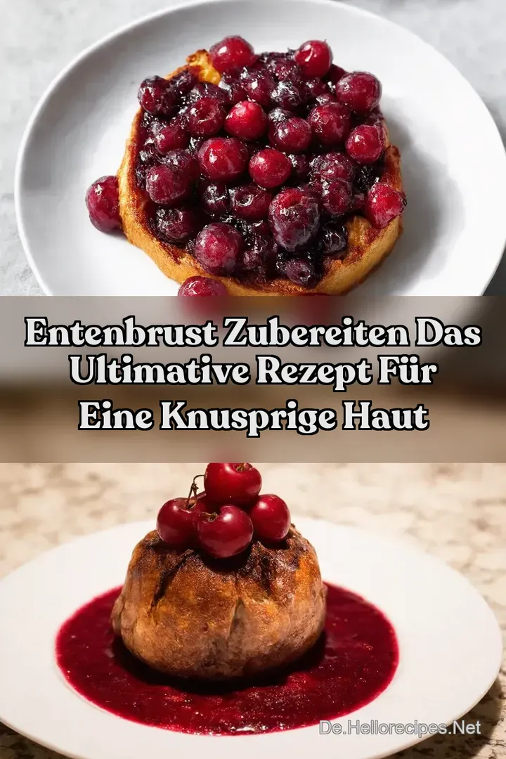 Entenbrust zubereiten Das ultimative Rezept f&uuml;r eine knusprige Haut