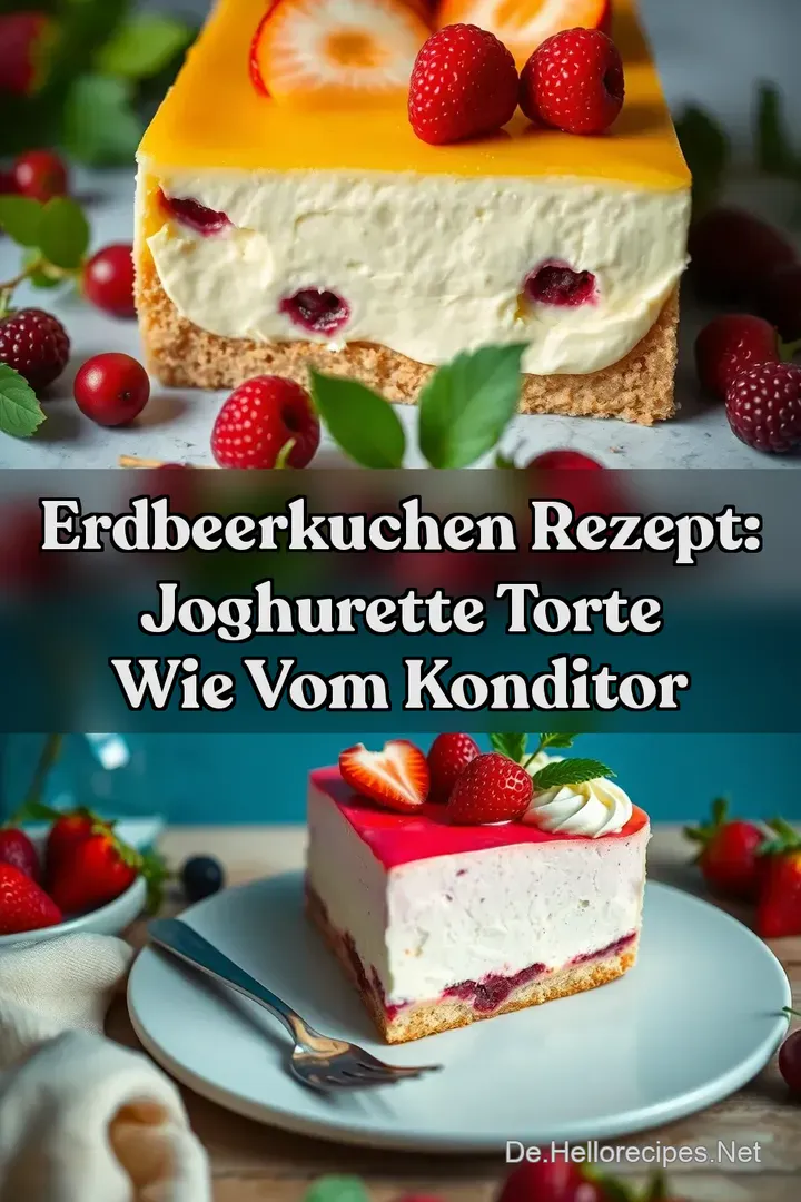 Erdbeerkuchen Rezept: Joghurette Torte wie vom Konditor