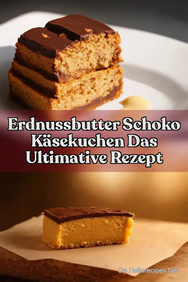 Erdnussbutter Schoko K&auml;sekuchen Das ultimative Rezept