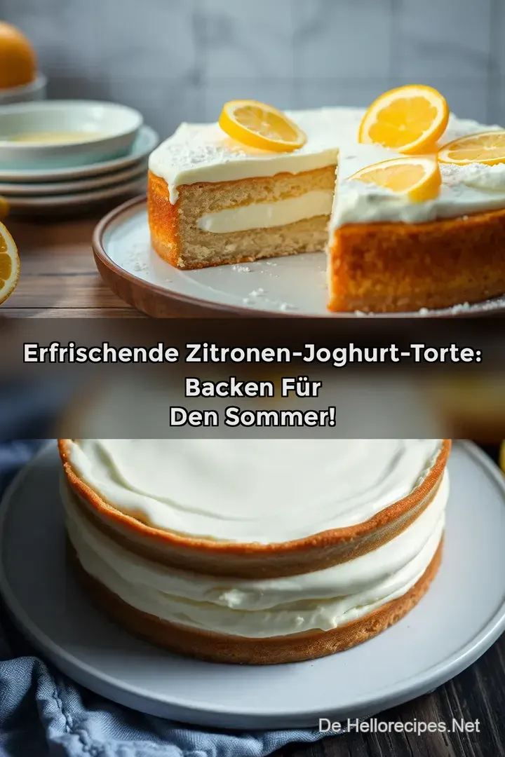 Erfrischende Zitronen-Joghurt-Torte: Backen für den Sommer!