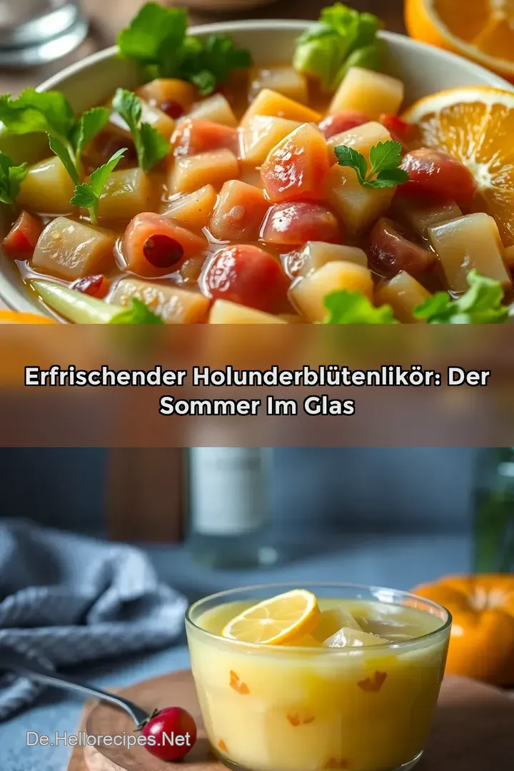 Erfrischender Holunderblütenlikör: Der Sommer im Glas