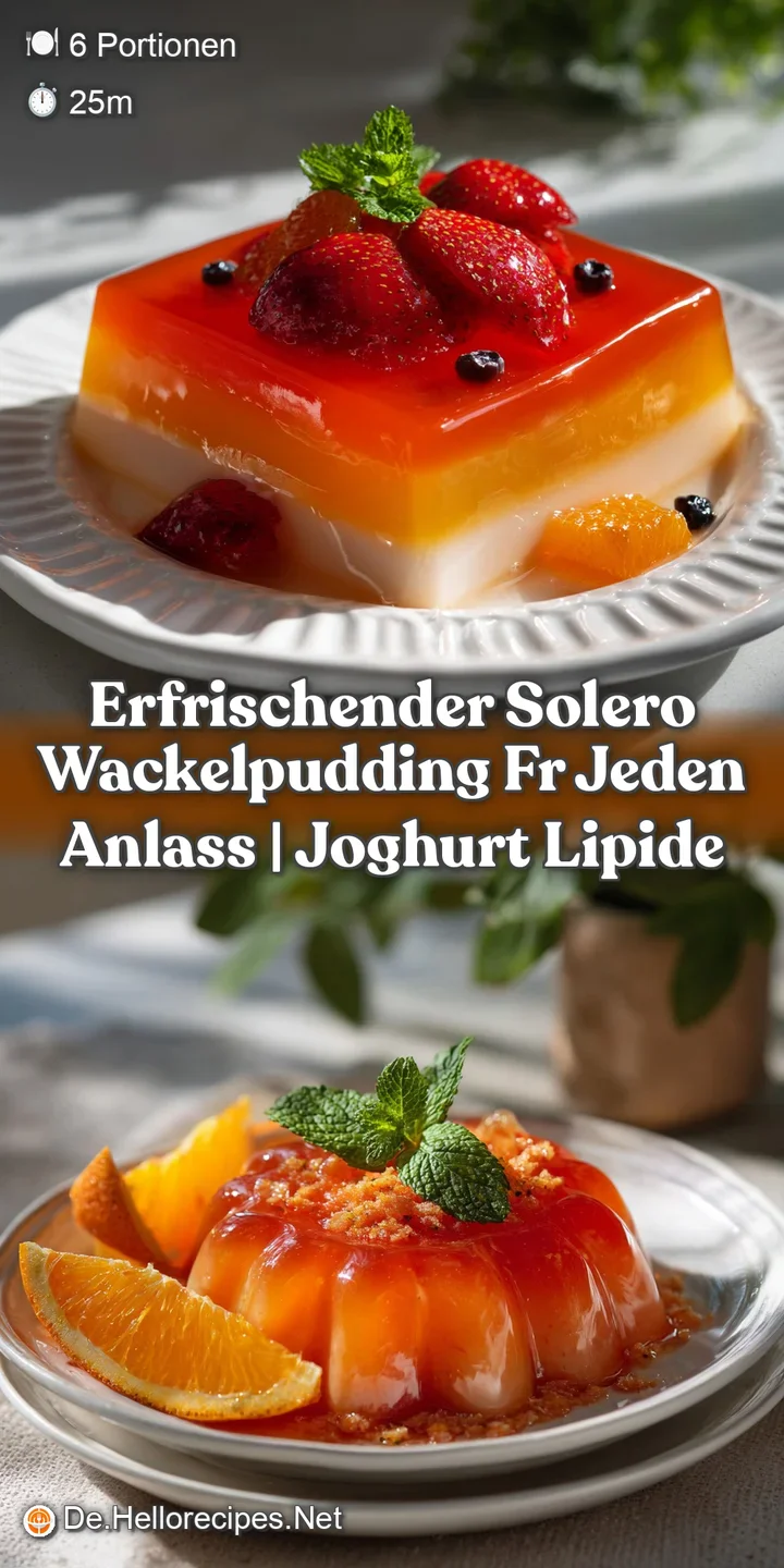 Close-up of a brightly colored, refreshing jelly dessert, with a smooth, wobbly texture and visible fruit pieces within.