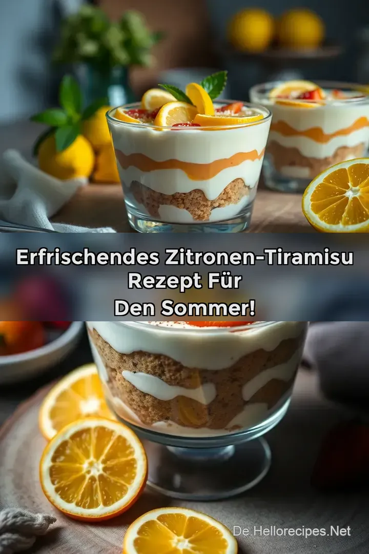 Erfrischendes Zitronen-Tiramisu Rezept für den Sommer!