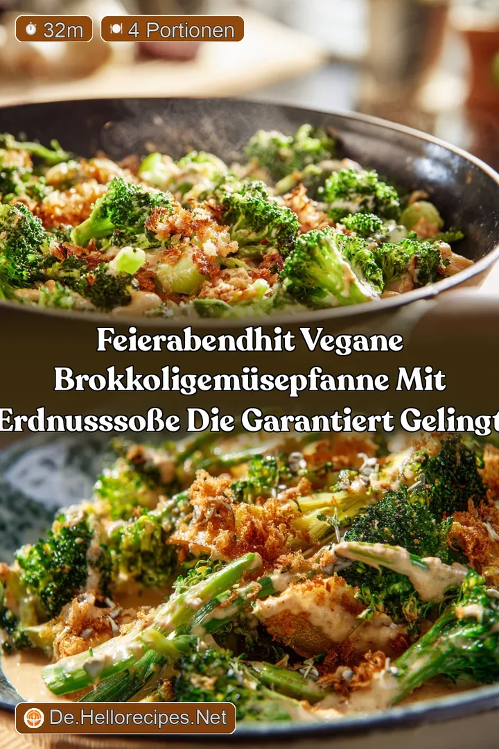 FeierabendHit Vegane BrokkoliGem&uuml;sepfanne mit Erdnussso&szlig;e die garantiert gelingt