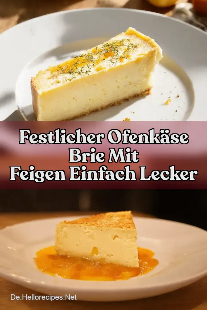 Festlicher Ofenk&auml;se Brie mit Feigen einfach lecker