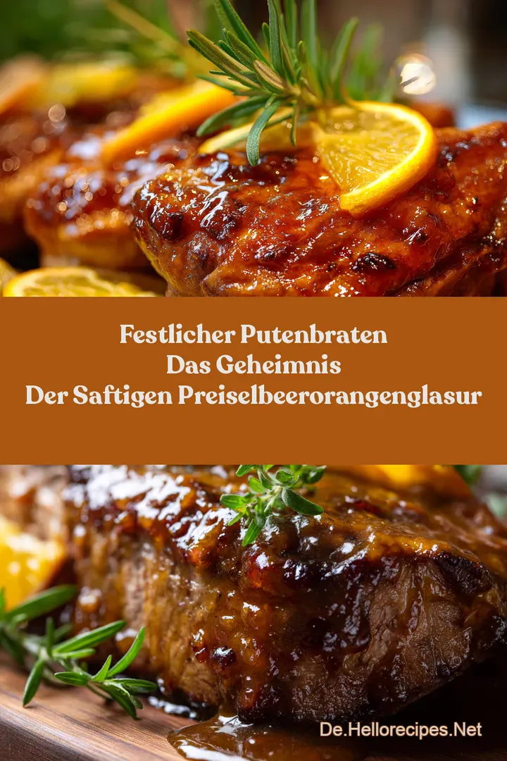 Festlicher Putenbraten Das Geheimnis der saftigen PreiselbeerOrangenGlasur