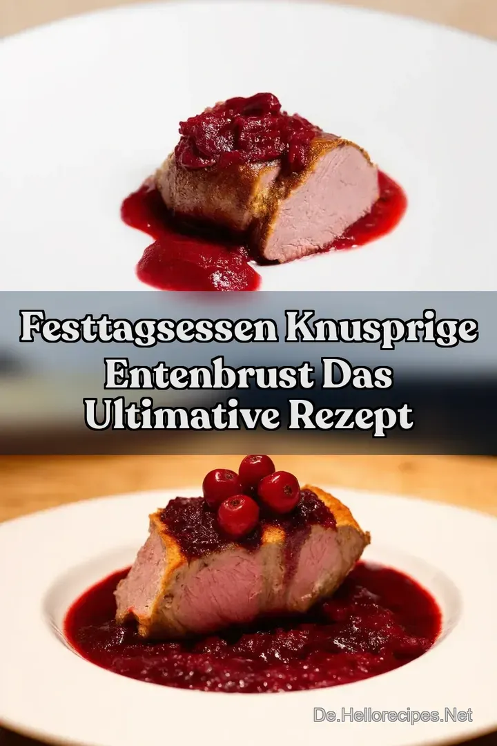Festtagsessen Knusprige Entenbrust Das ultimative Rezept