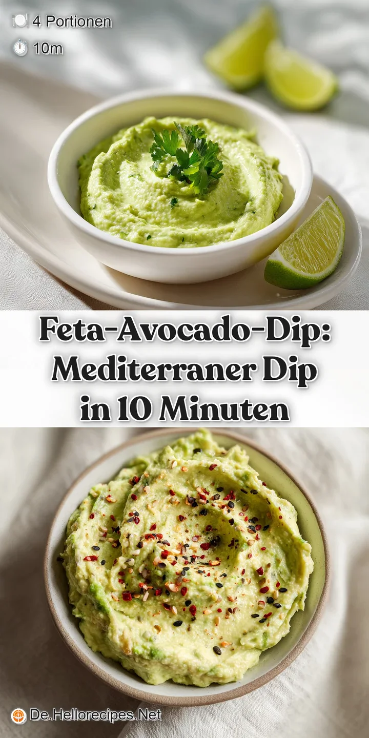 Close-up of vibrant green avocado dip with chunks of creamy feta, drizzled with golden olive oil. Fresh and inviting.