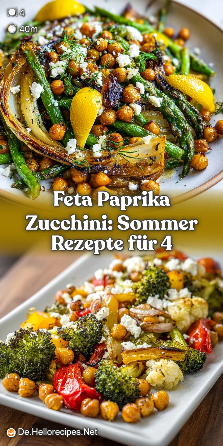 Close-up showcases feta paprika zucchini's texture: tender squash, salty feta, and a smoky hint of paprika on the summer d...
