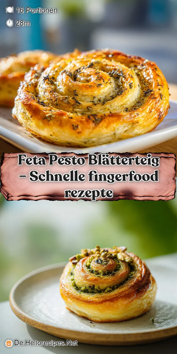 Close-up of a feta puff pastry bite, showcasing the crisp, buttery layers and the salty, creamy feta cheese filling with f...