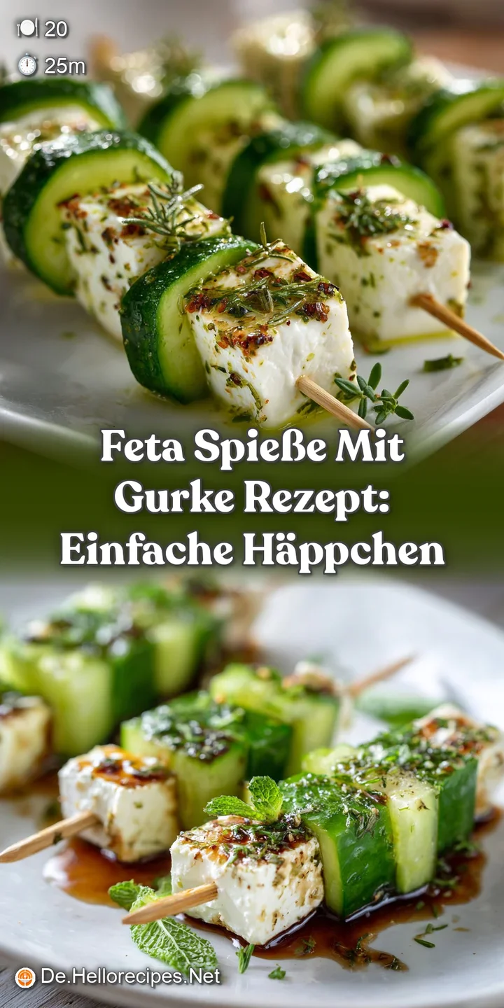 Close-up of feta and cucumber skewers highlighting the feta's crumbly texture, the cucumber's crispness, and pepper garnish.