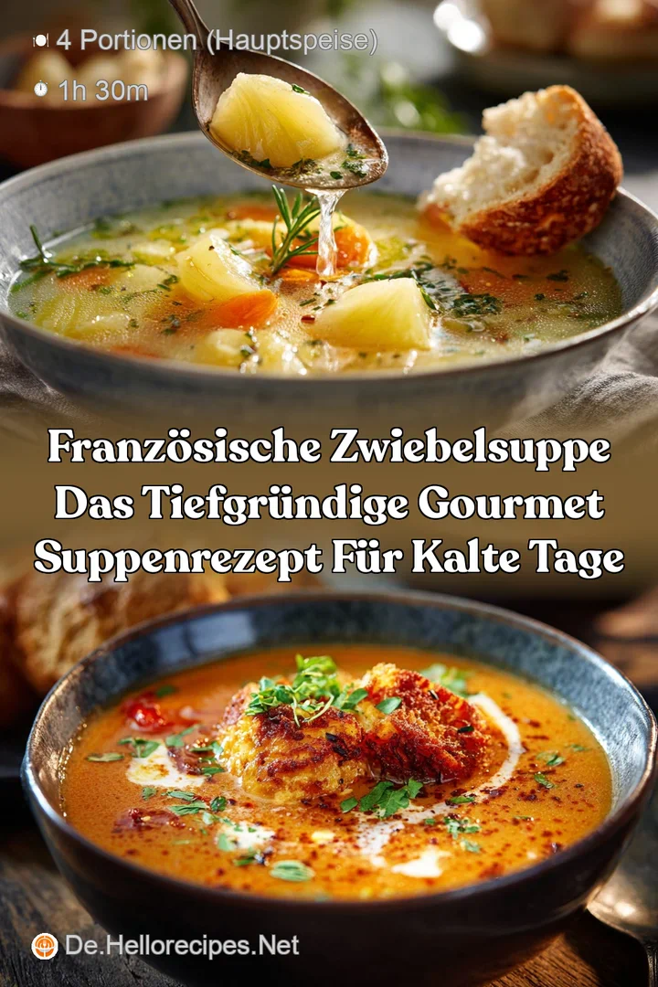 Franz&ouml;sische Zwiebelsuppe Das tiefgr&uuml;ndige Gourmet Suppenrezept f&uuml;r kalte Tage