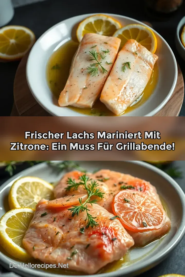 Frischer Lachs mariniert mit Zitrone: Ein Muss für Grillabende!