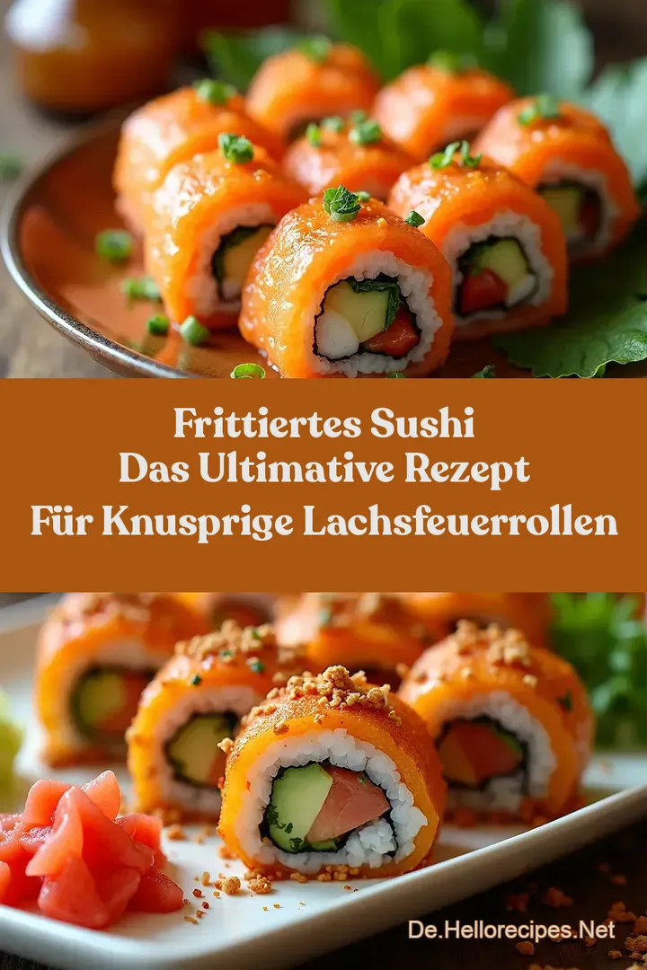 Frittiertes Sushi Das Ultimative Rezept für Knusprige LachsFeuerrollen