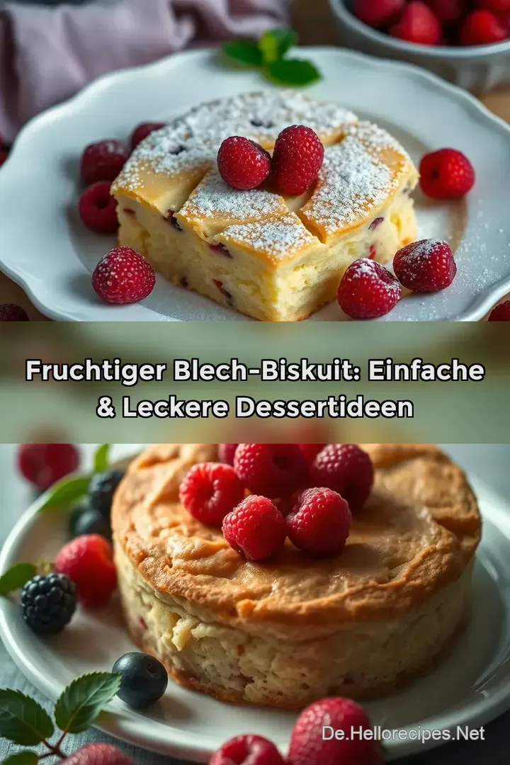 Fruchtiger Blech-Biskuit: Einfache &amp Leckere Dessertideen