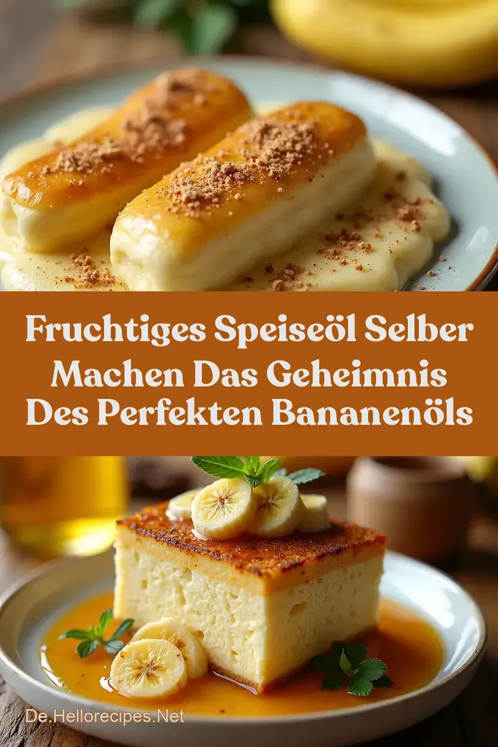 Fruchtiges Speise&ouml;l Selber Machen Das Geheimnis des Perfekten Bananen&ouml;ls
