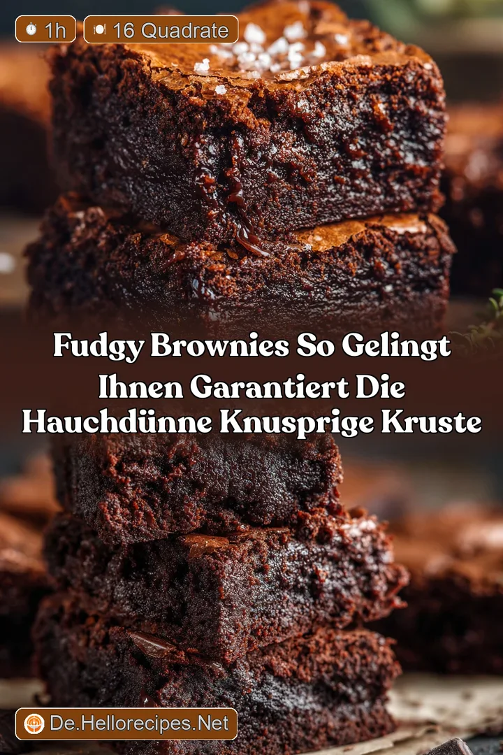 Fudgy Brownies So gelingt Ihnen garantiert die hauchd&uuml;nne knusprige Kruste