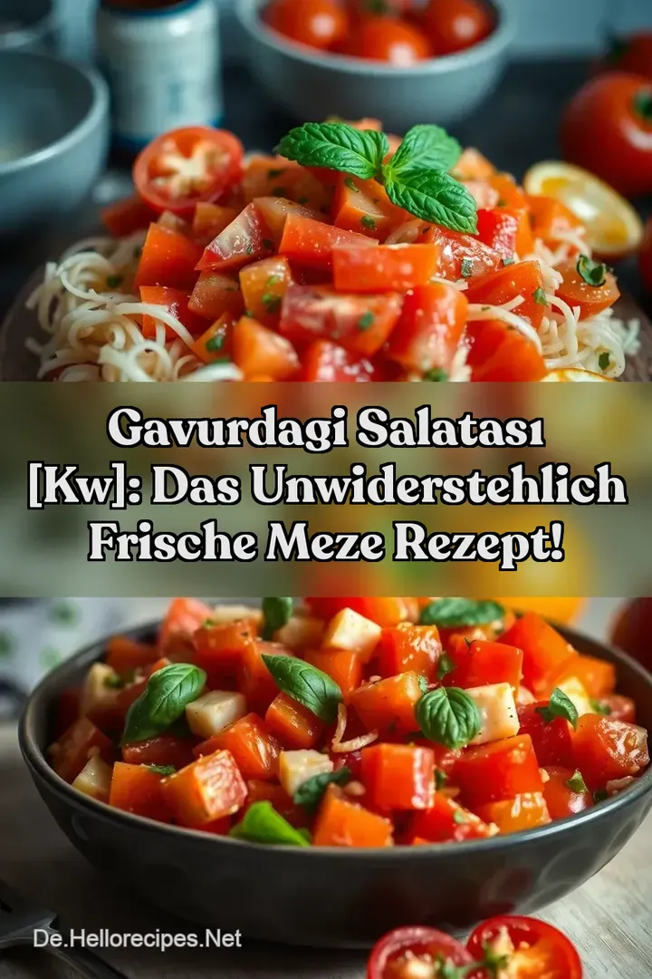 Gavurdagi Salatası [kw]: Das unwiderstehlich frische Meze Rezept!