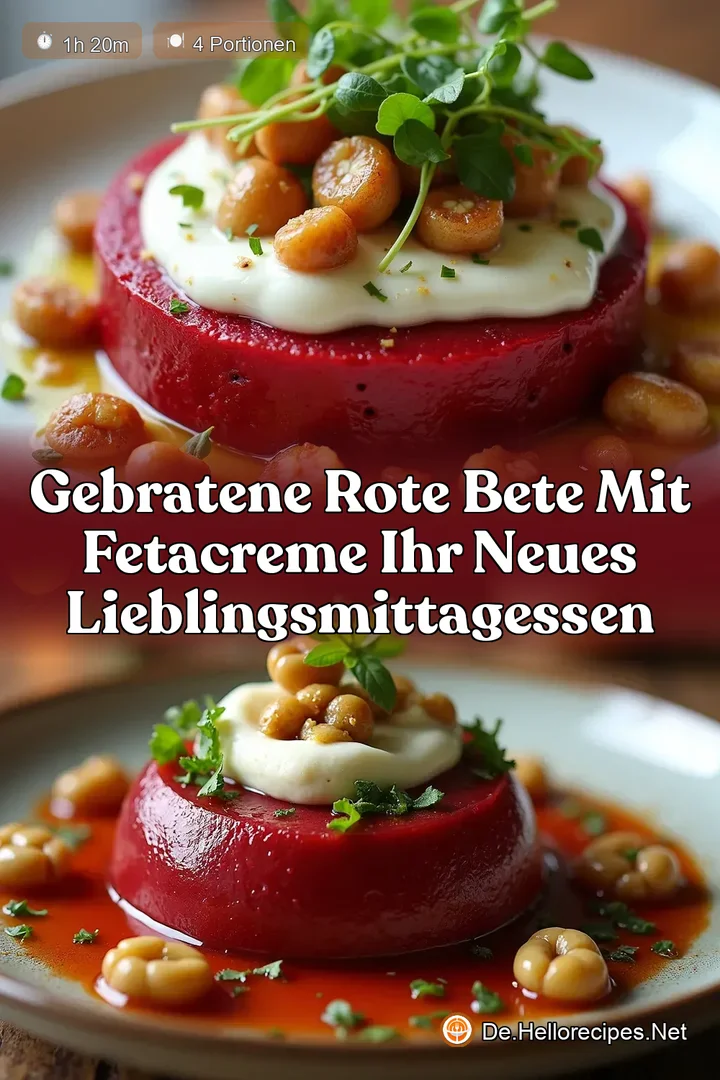 Gebratene Rote Bete mit FetaCreme Ihr neues LieblingsMittagessen