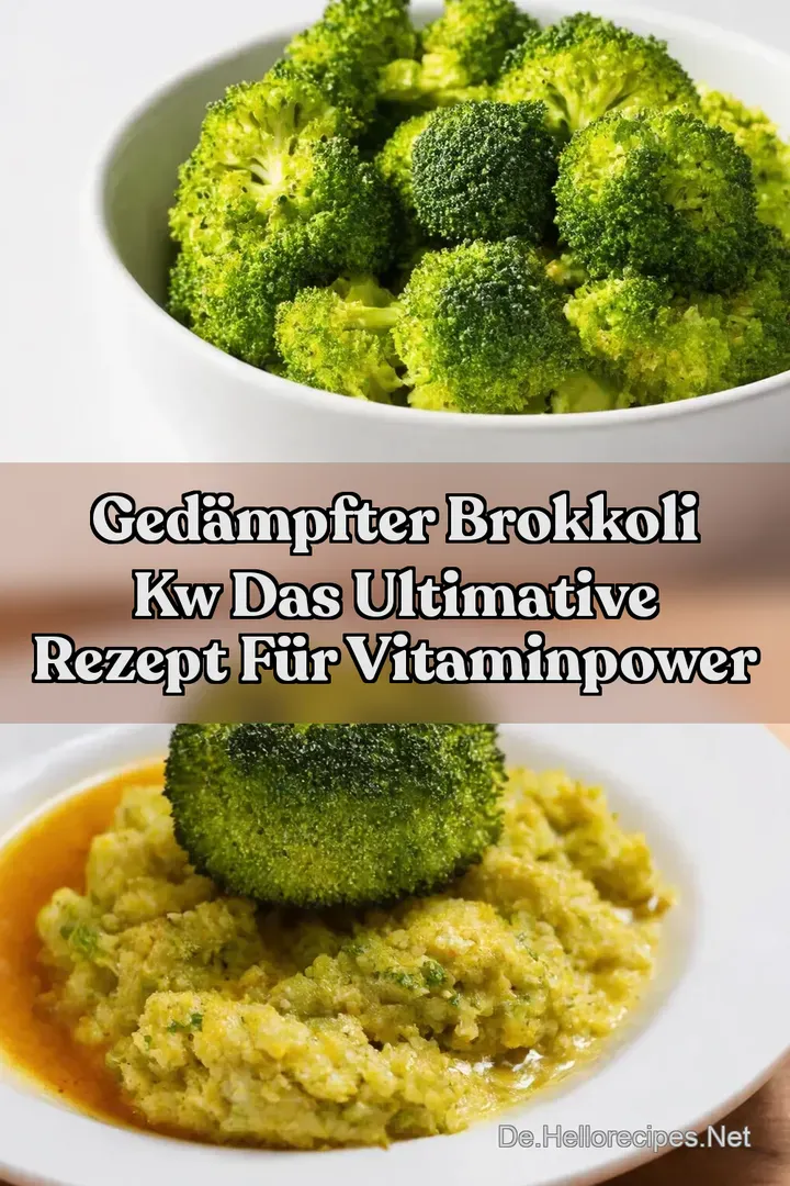 Ged&auml;mpfter Brokkoli kw Das ultimative Rezept f&uuml;r VitaminPower