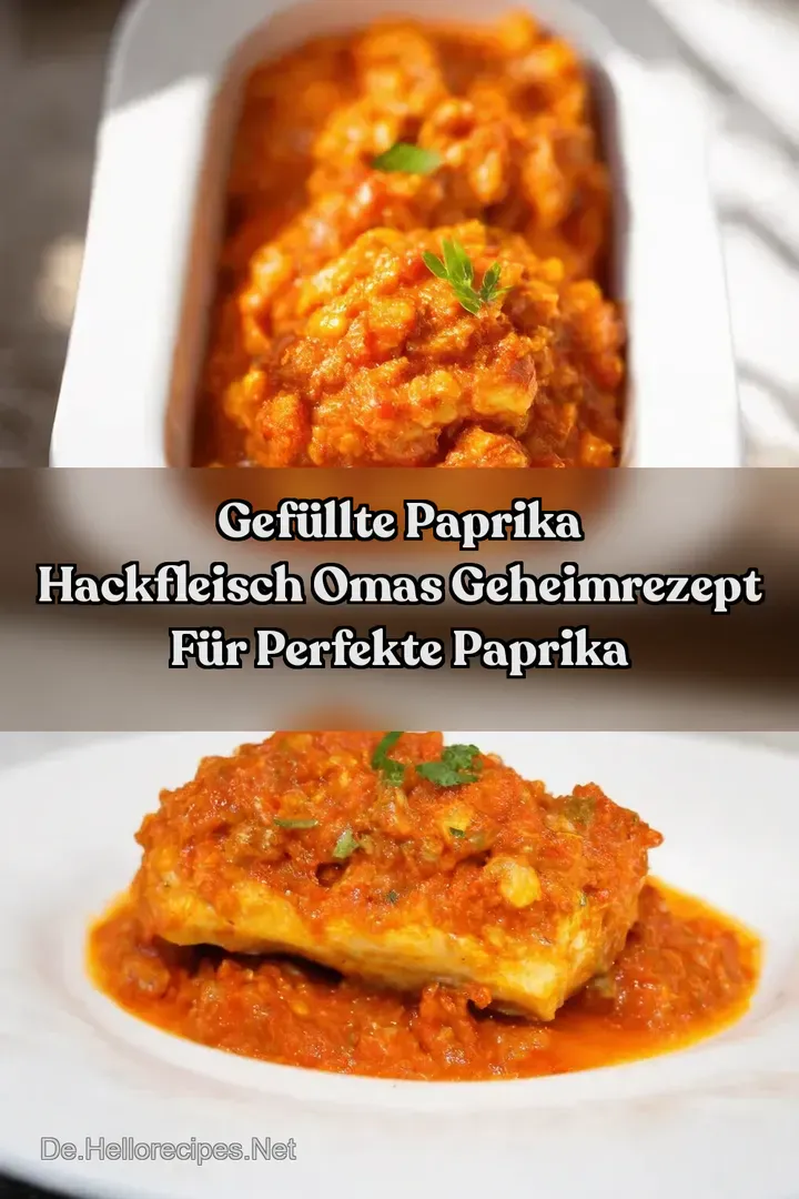 Gef&uuml;llte Paprika Hackfleisch Omas Geheimrezept F&uuml;r Perfekte Paprika