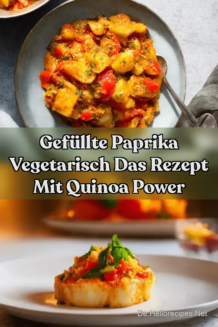 Gef&uuml;llte Paprika Vegetarisch Das Rezept mit Quinoa Power