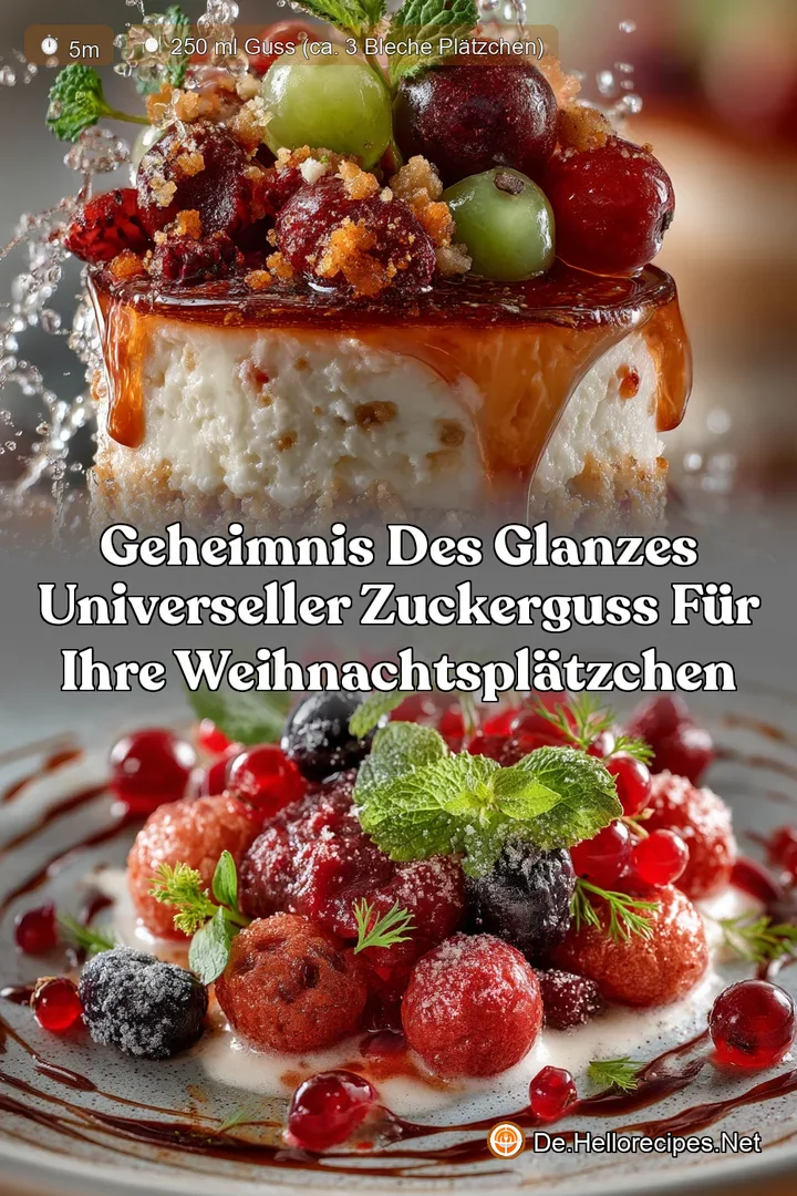 Geheimnis des Glanzes Universeller Zuckerguss für Ihre Weihnachtsplätzchen