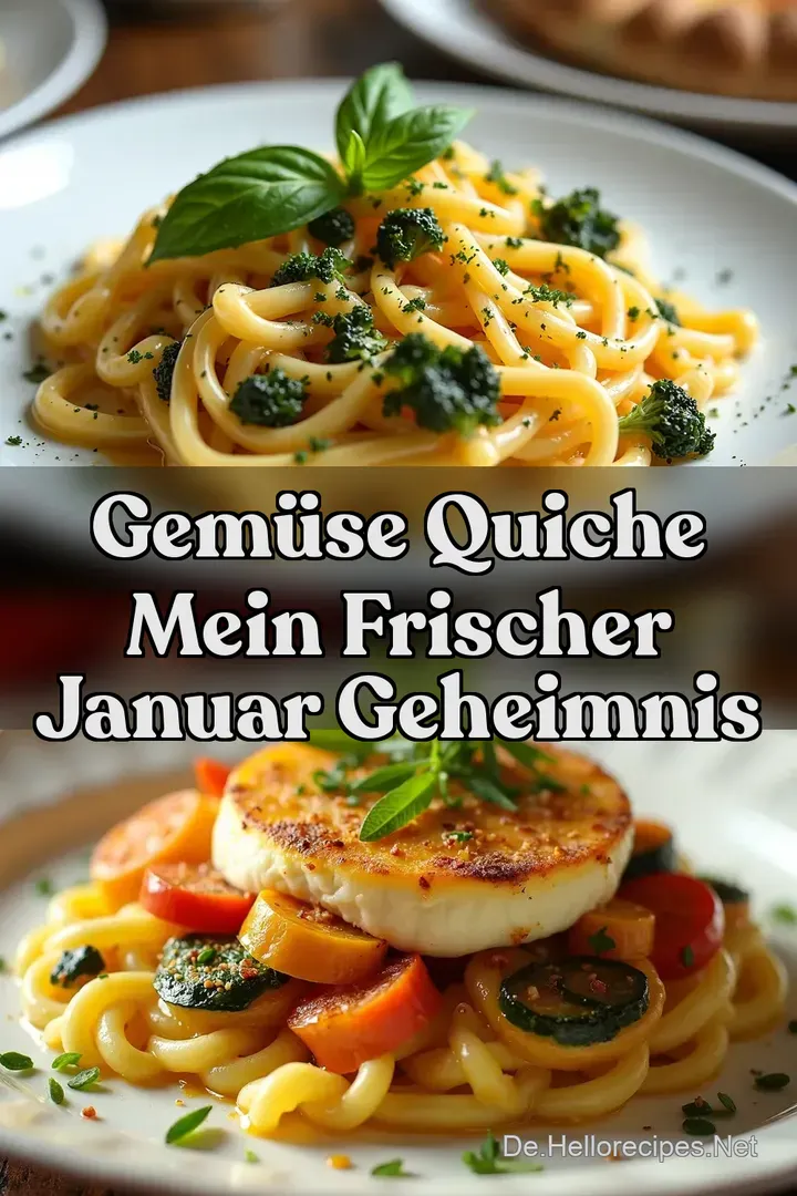 Gem&uuml;se Quiche Mein Frischer Januar Geheimnis