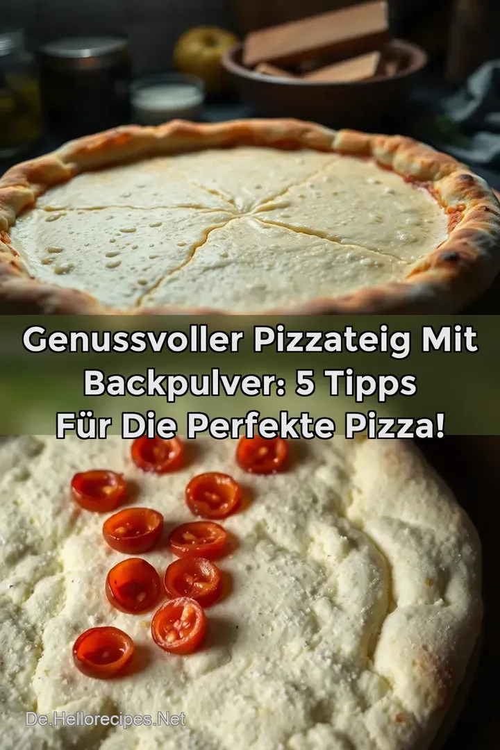 Genussvoller Pizzateig mit Backpulver: 5 Tipps für die perfekte Pizza!