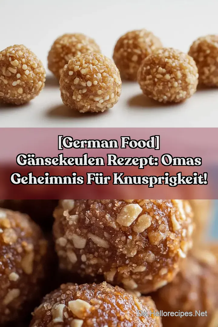 [German Food] Gänsekeulen Rezept: Omas Geheimnis für Knusprigkeit!